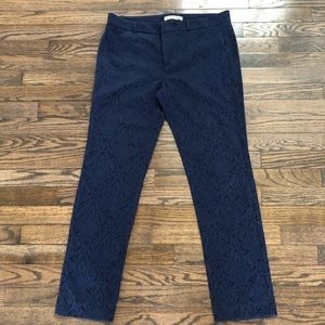 Sfera Basic NWOT blue embroidered pants sz eu 42 sz USA 12